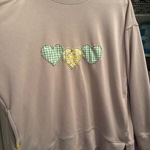 Hand embroidered sweatshirt